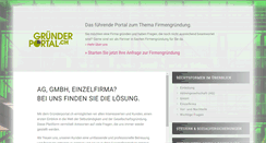 Desktop Screenshot of gruenderportal.ch