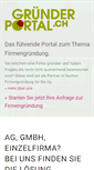 Mobile Screenshot of gruenderportal.ch